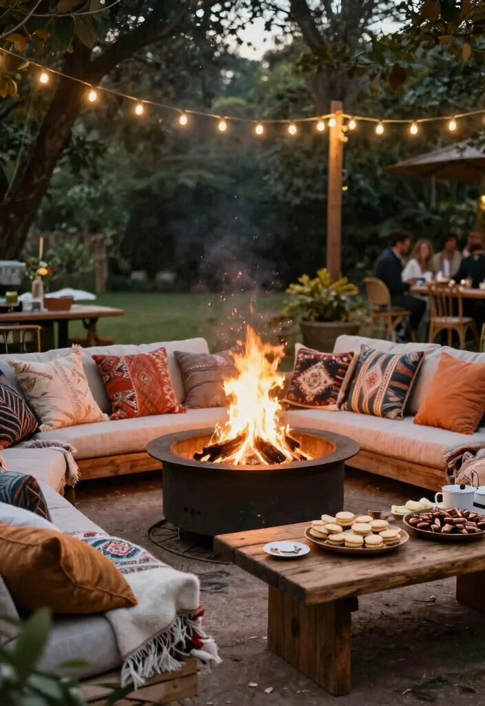 22 Bohemian Wedding Decor Ideas That Embrace Your Free Spirit - 11. Magical Fire Pits 1