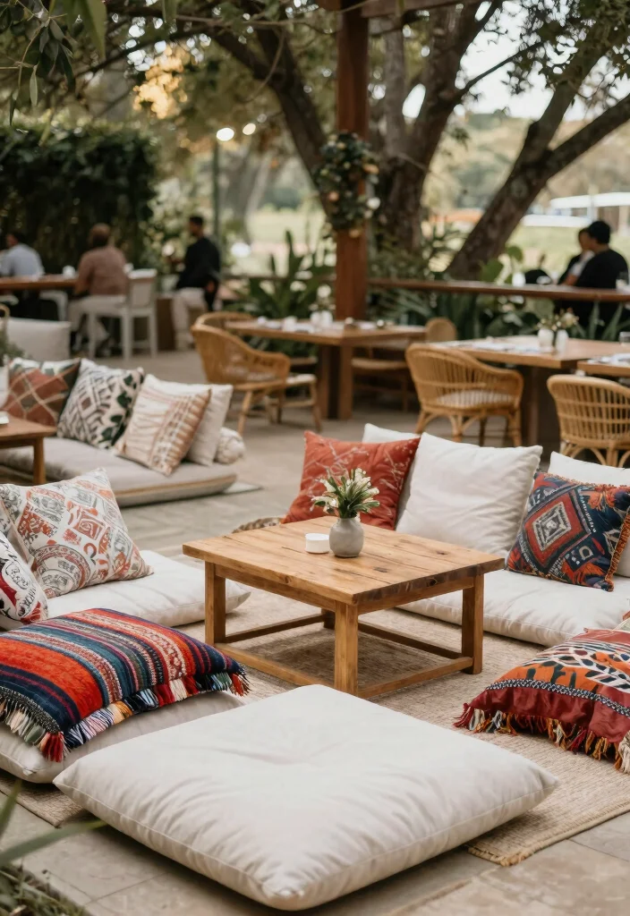 22 Bohemian Wedding Decor Ideas That Embrace Your Free Spirit - 17. Outdoor Lounge Furniture 1