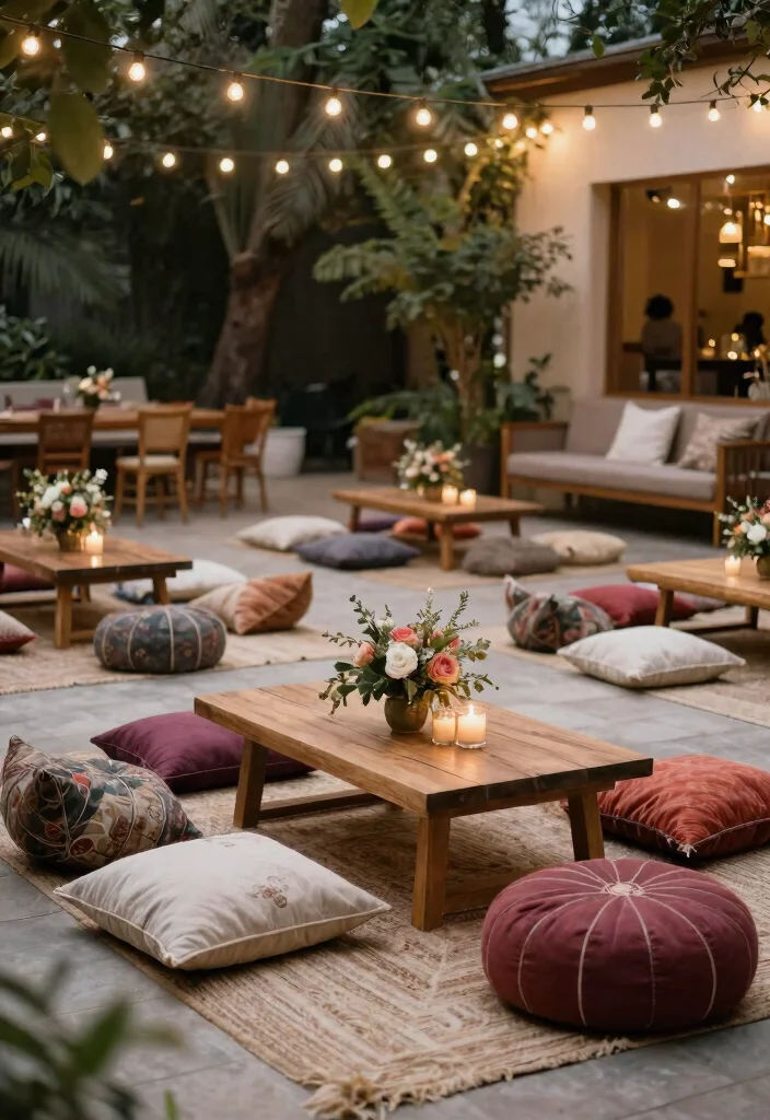 22 Bohemian Wedding Decor Ideas That Embrace Your Free Spirit - 7. Cozy Lounge Areas 1