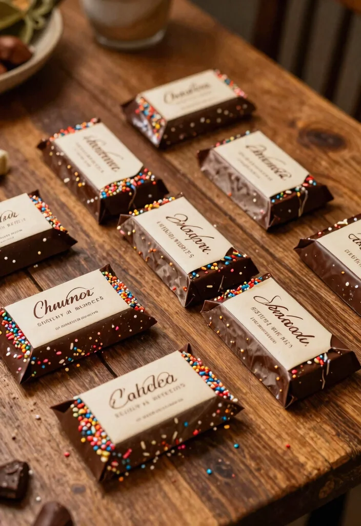 22 Rustic DIY Wedding Favors That Will Add Elegance to Your Big Day! - 13. Custom Chocolate Bars 1