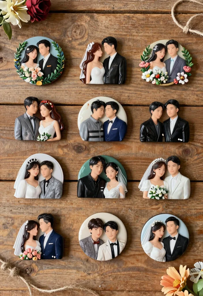 22 Rustic DIY Wedding Favors That Will Add Elegance to Your Big Day! - 21. Collectible Magnets 1