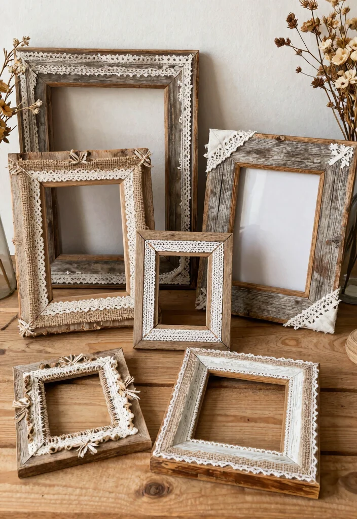 22 Rustic DIY Wedding Favors That Will Add Elegance to Your Big Day! - 6. Rustic Picture Frames 1