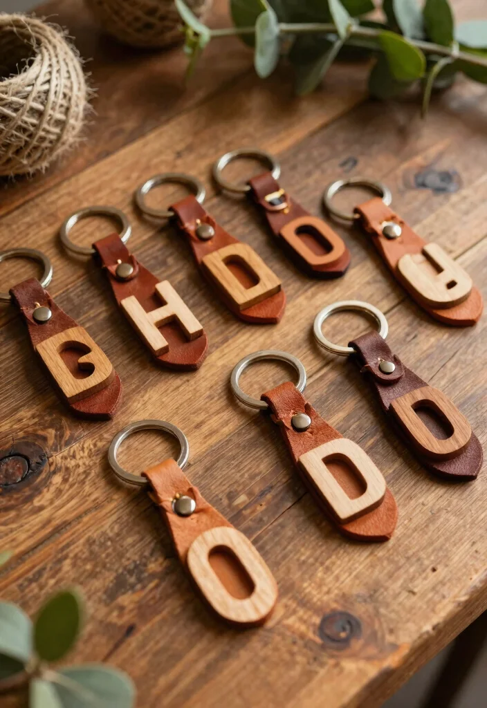 22 Rustic DIY Wedding Favors That Will Add Elegance to Your Big Day! - 9. Handcrafted Keychains 1