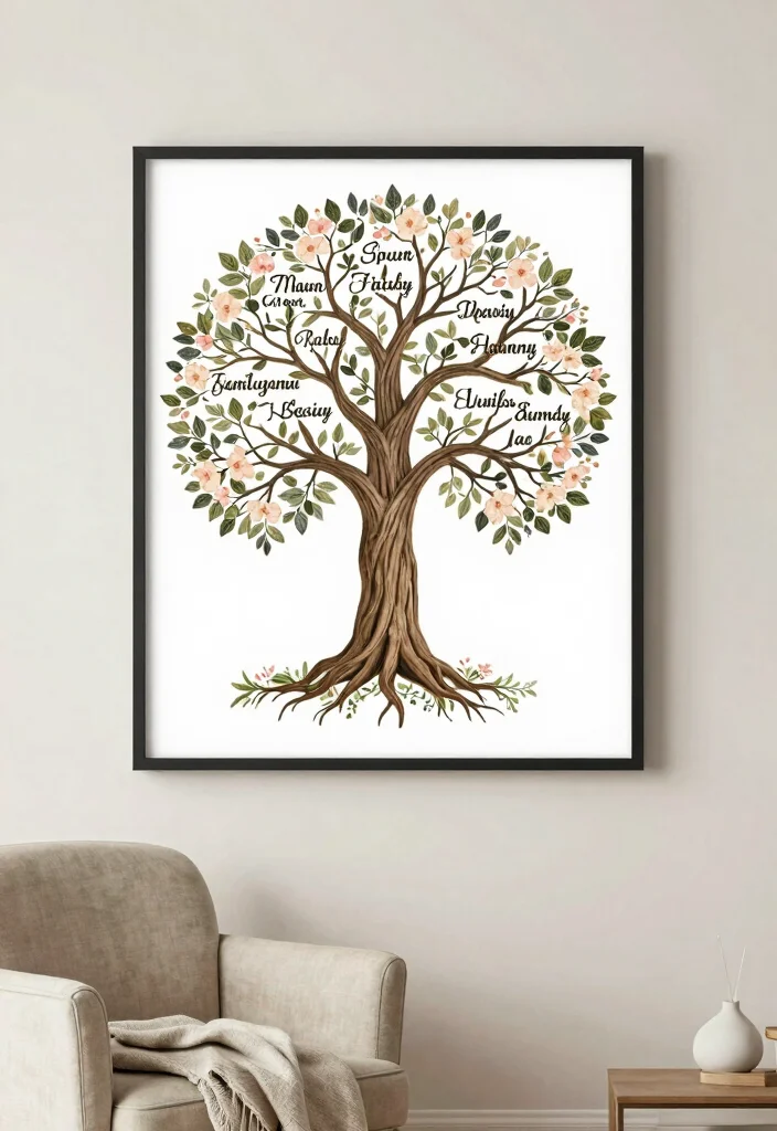 25 Personalized Wedding Gifts Every Couple Will Adore (You Won't Believe #12!) - 15. Customized Family Tree Artwork 1