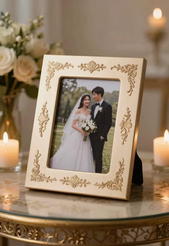 25 Personalized Wedding Gifts Every Couple Will Adore (You Won't Believe #12!) - 17. Engraved Picture Frame 1