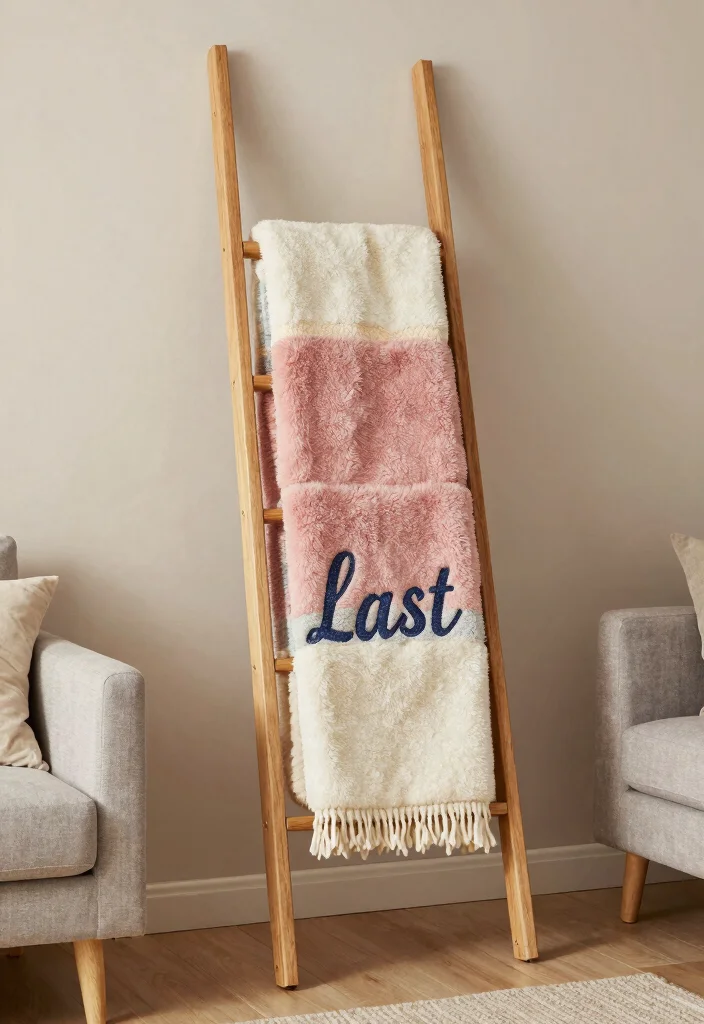 25 Personalized Wedding Gifts Every Couple Will Adore (You Won't Believe #12!) - 25. Personalized Blanket Ladder 1