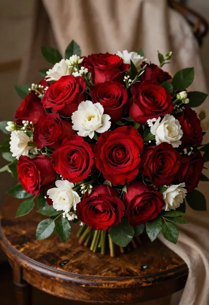 25 Stunning Bridal Bouquets You Must See Before Saying 'I Do!' (Wait Until You See #11!) - 3. Bold and Beautiful Red Glam 1