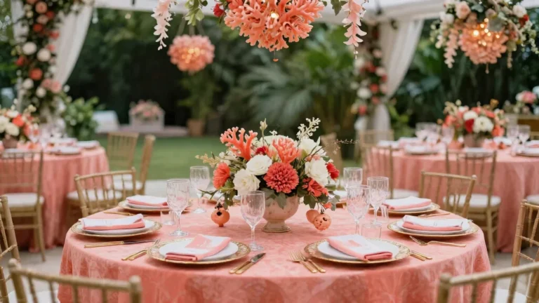 25 Stunning Coral Wedding Accents That Will Make Your Day Unforgettable!