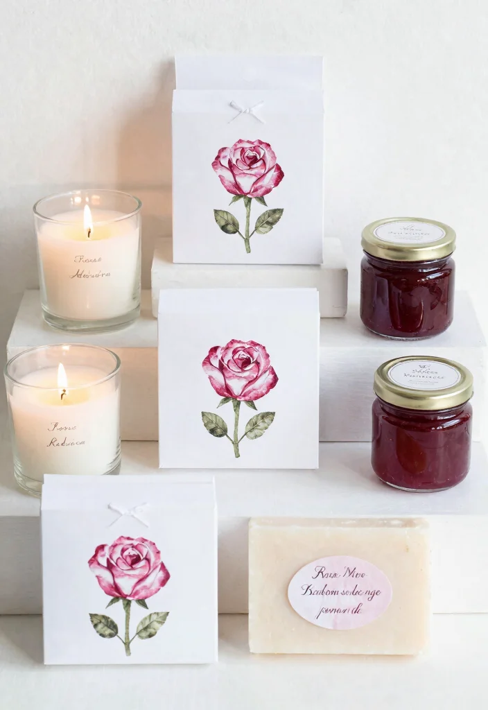 25 Stunning Red Roses Wedding Decorations That Will Leave Your Guests Breathless (You Won't Believe #12!) - 13. Elegant Rose-Infused Favors 1