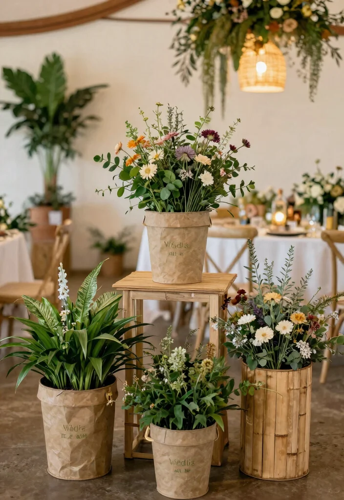 25 Stunning Wedding Venue Decoration Ideas You’ll Wish You Knew Sooner! - 14. Eco-Friendly Decor 1