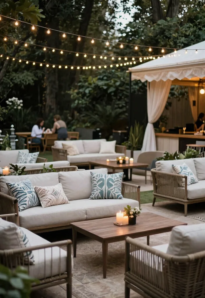 25 Stunning Wedding Venue Decoration Ideas You’ll Wish You Knew Sooner! - 17. Outdoor Lounge Areas 1