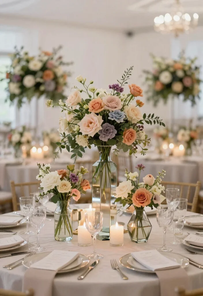 25 Stunning Wedding Venue Decoration Ideas You’ll Wish You Knew Sooner! - 2. Elegant Centerpiece Displays 1