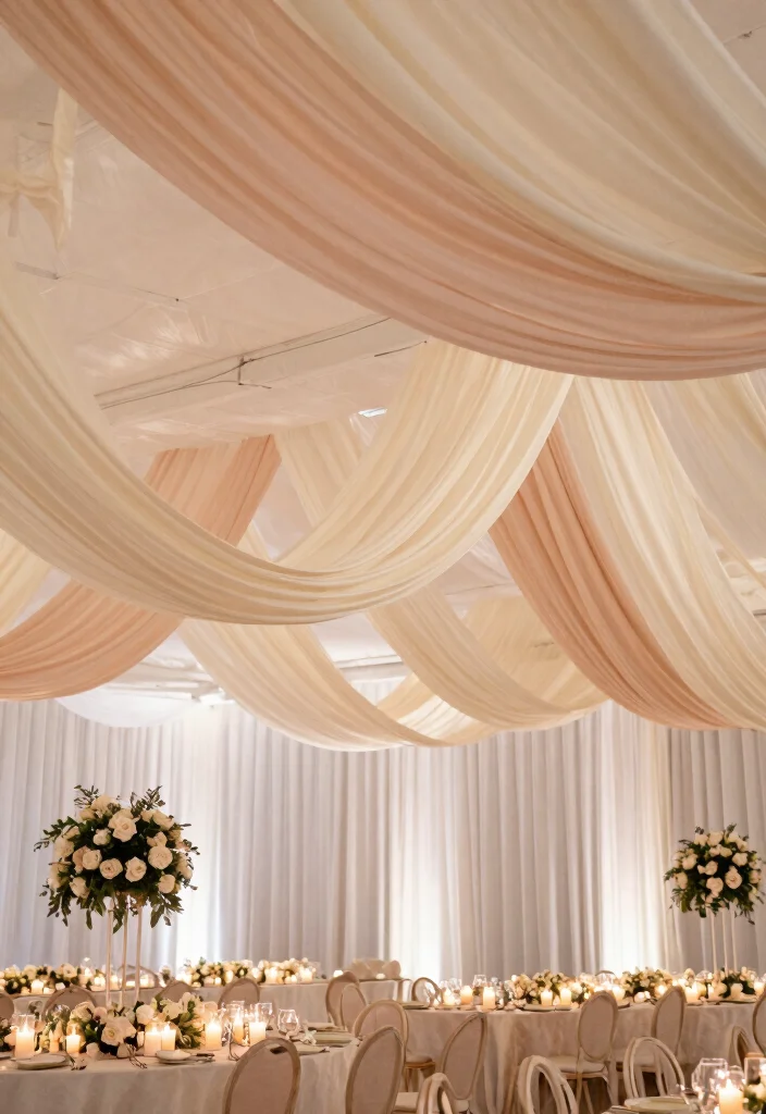 25 Stunning Wedding Venue Decoration Ideas You’ll Wish You Knew Sooner! - 3. Dreamy Drapery 1