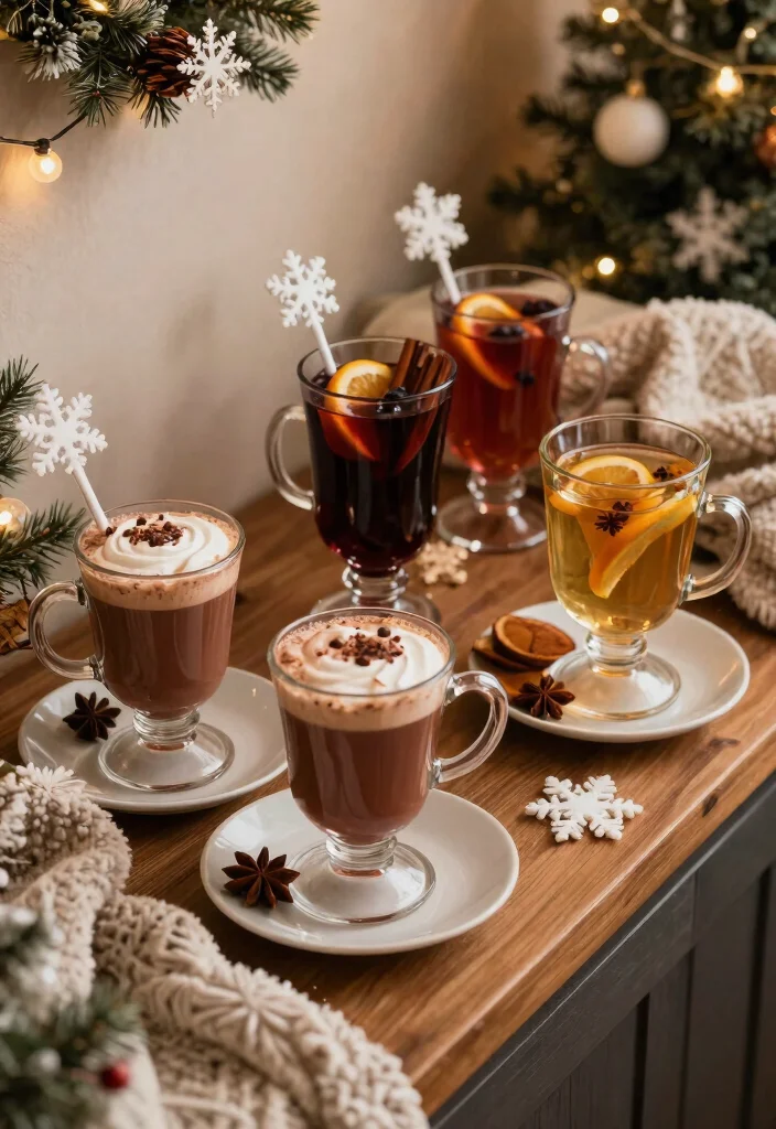 25 Winter Wedding Decor Ideas That'll Make You Feel Like You’re in a Fairytale! - 19. Warm Beverage Stations 1
