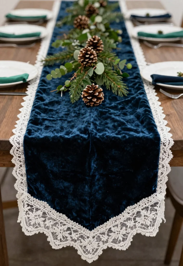 25 Winter Wedding Decor Ideas That'll Make You Feel Like You’re in a Fairytale! - 6. Elegant Table Runners 1
