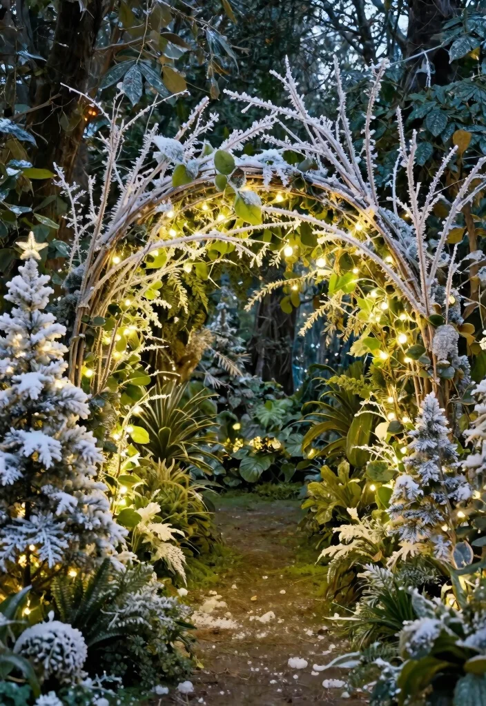 25 Winter Wedding Decor Ideas That'll Make You Feel Like You’re in a Fairytale! - 7. Enchanted Forest Backdrops 1