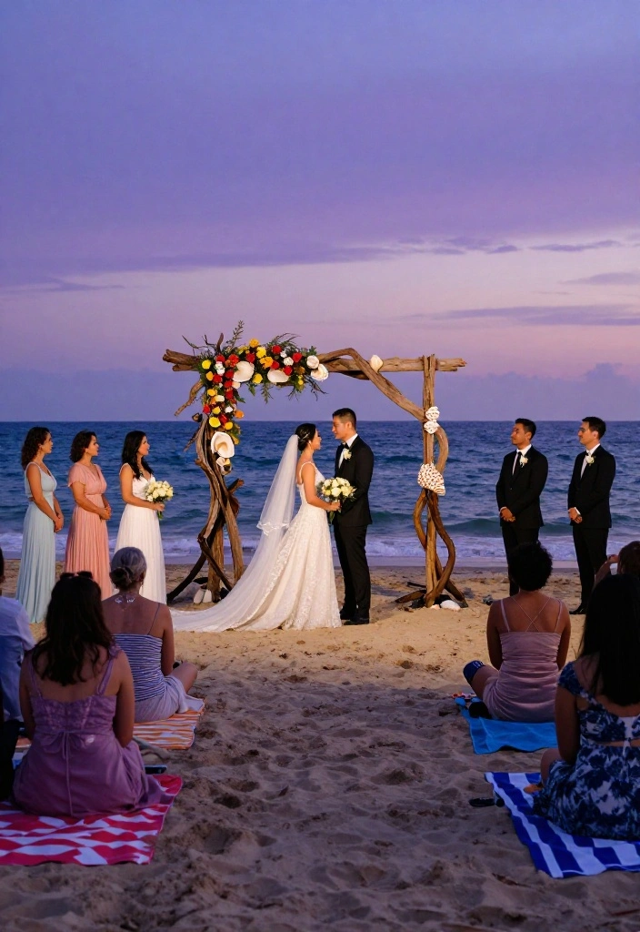 8 Destination Wedding Ceremony Ideas You Didn't Know Existed (And You'll Want to Try!) - 1. Seaside Ceremony with a Twist 1