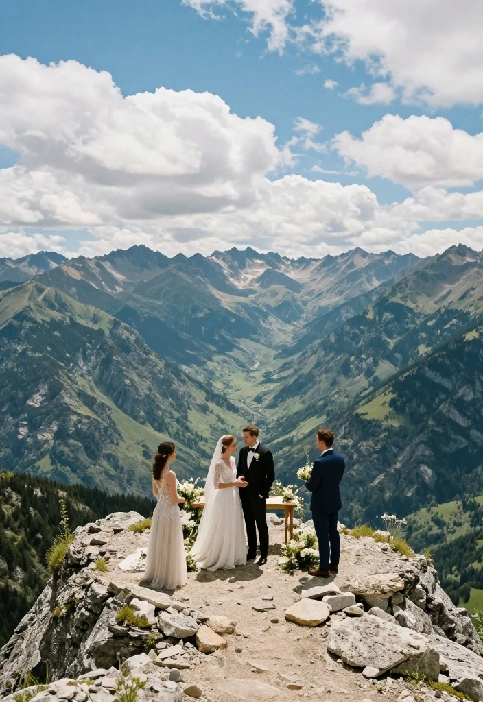 8 Destination Wedding Ceremony Ideas You Didn't Know Existed (And You'll Want to Try!) - 2. Mountain Top Adventure 1