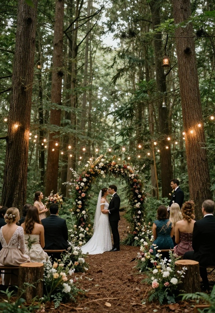 8 Destination Wedding Ceremony Ideas You Didn't Know Existed (And You'll Want to Try!) - 5. Forest Fairytale 1