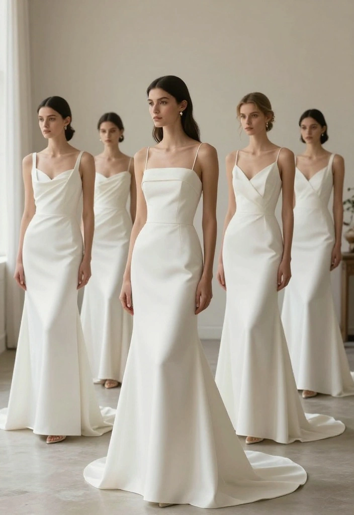 Discover the Hottest Wedding Dress Trends for 2023 (You Won't Want to Miss #4!) - 3. Minimalist Silhouettes 1