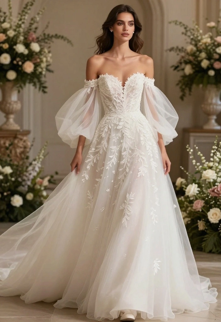 Discover the Hottest Wedding Dress Trends for 2023 (You Won't Want to Miss #4!) - 5. Statement Sleeves 1