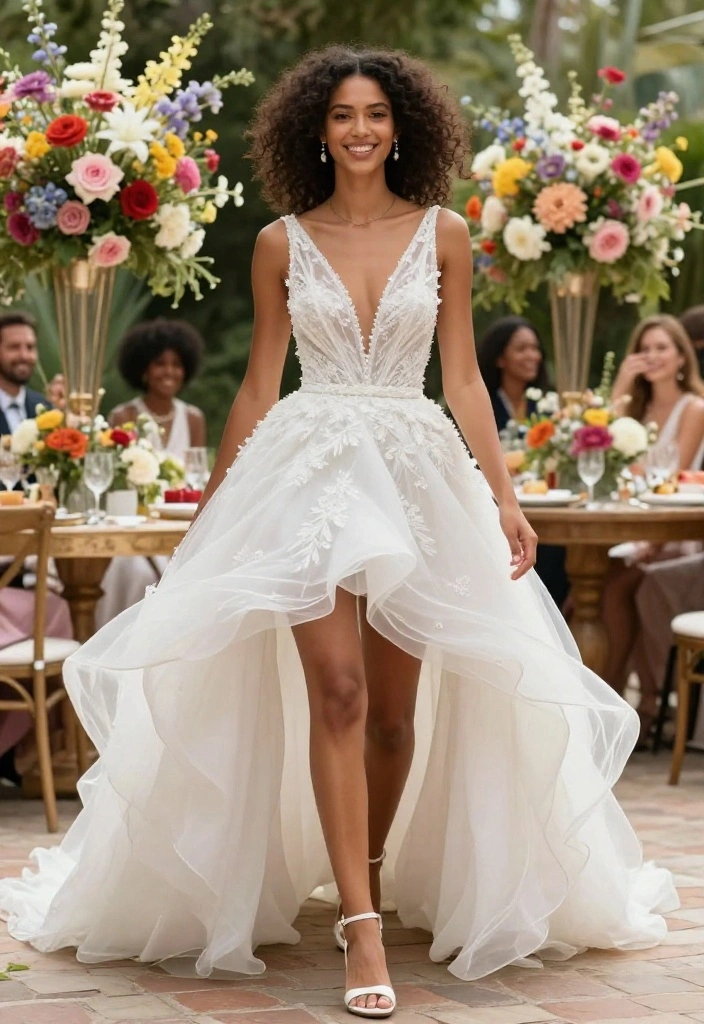 Discover the Hottest Wedding Dress Trends for 2023 (You Won't Want to Miss #4!) - 8. High-Low Hemlines 1