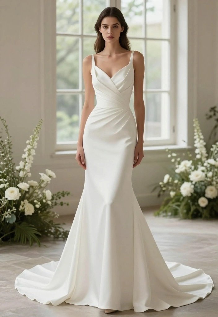 The 9 Most Jaw-Dropping Wedding Dress Trends of the Year (Prepare to Be Dazzled!) - 4. Minimalist Chic: Less is More 1