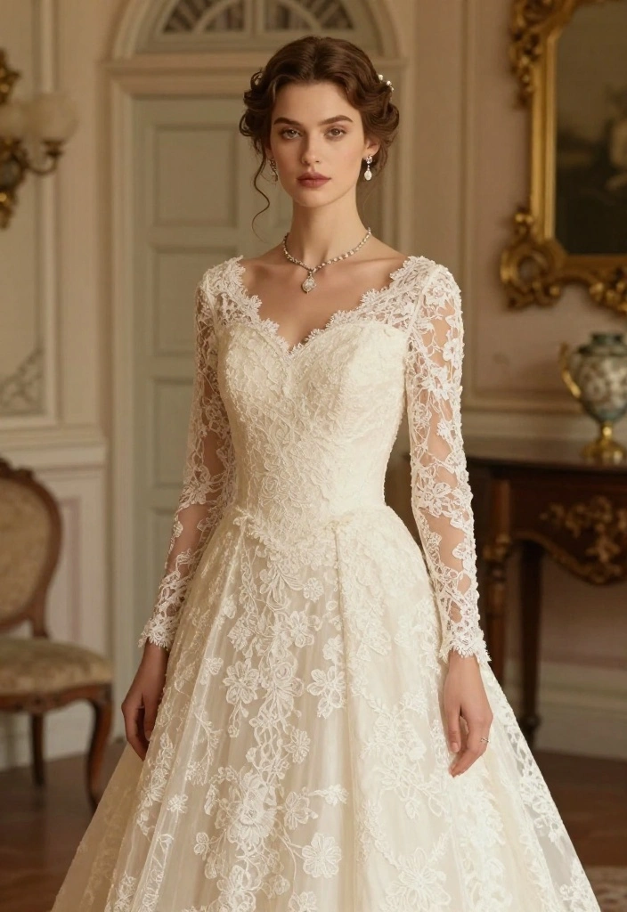 The 9 Most Jaw-Dropping Wedding Dress Trends of the Year (Prepare to Be Dazzled!) - 5. Vintage Inspired: Timeless Romance 1