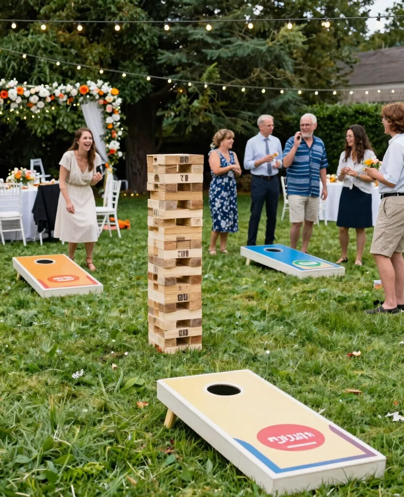 10 Enchanting Backyard Wedding Reception Ideas to Create Unforgettable Memories - 10. Outdoor Games for Fun 1