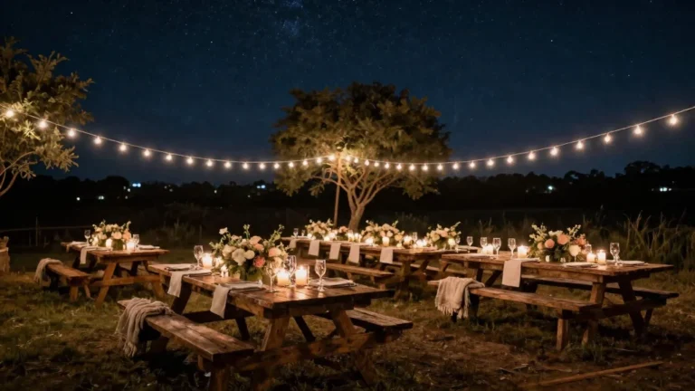 10 Simple Outdoor Wedding Reception Ideas for a Magical Celebration Under the Stars