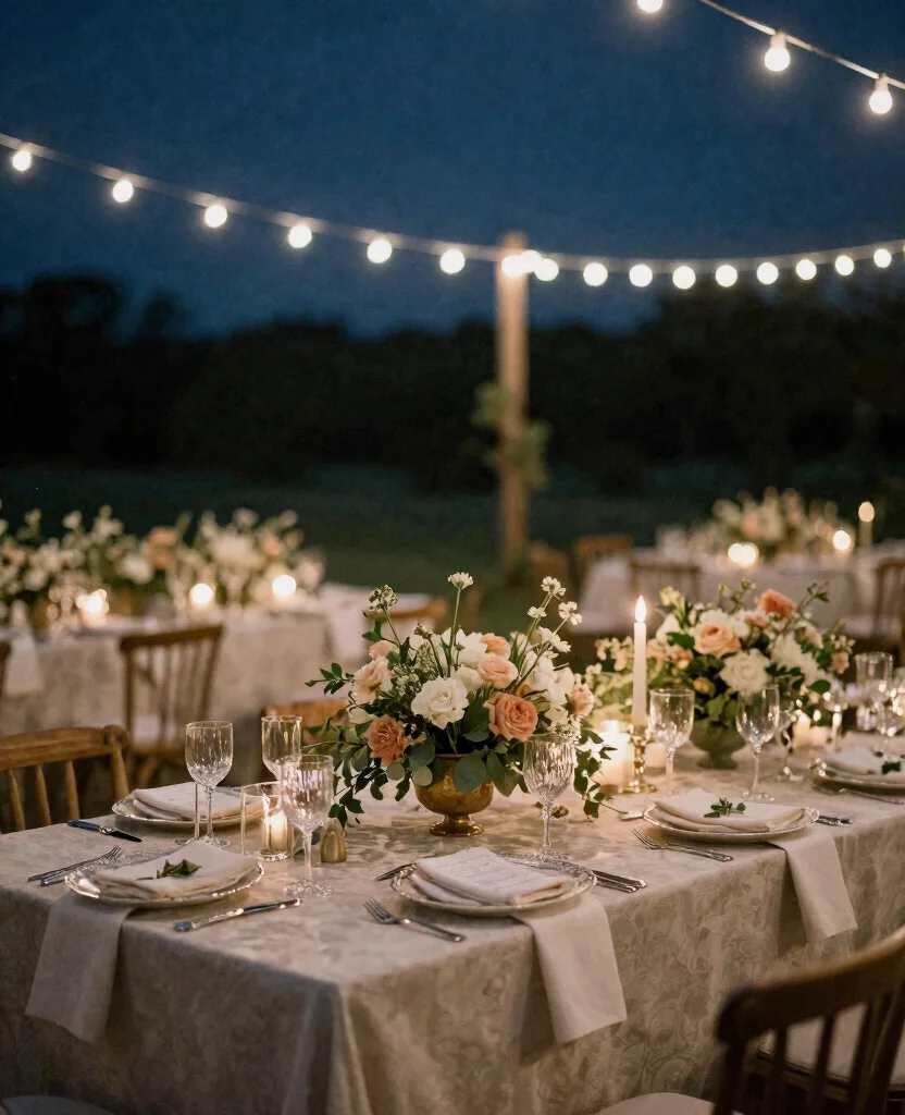 10 Simple Outdoor Wedding Reception Ideas for a Magical Celebration Under the Stars - 9. Elegant Table Settings 1