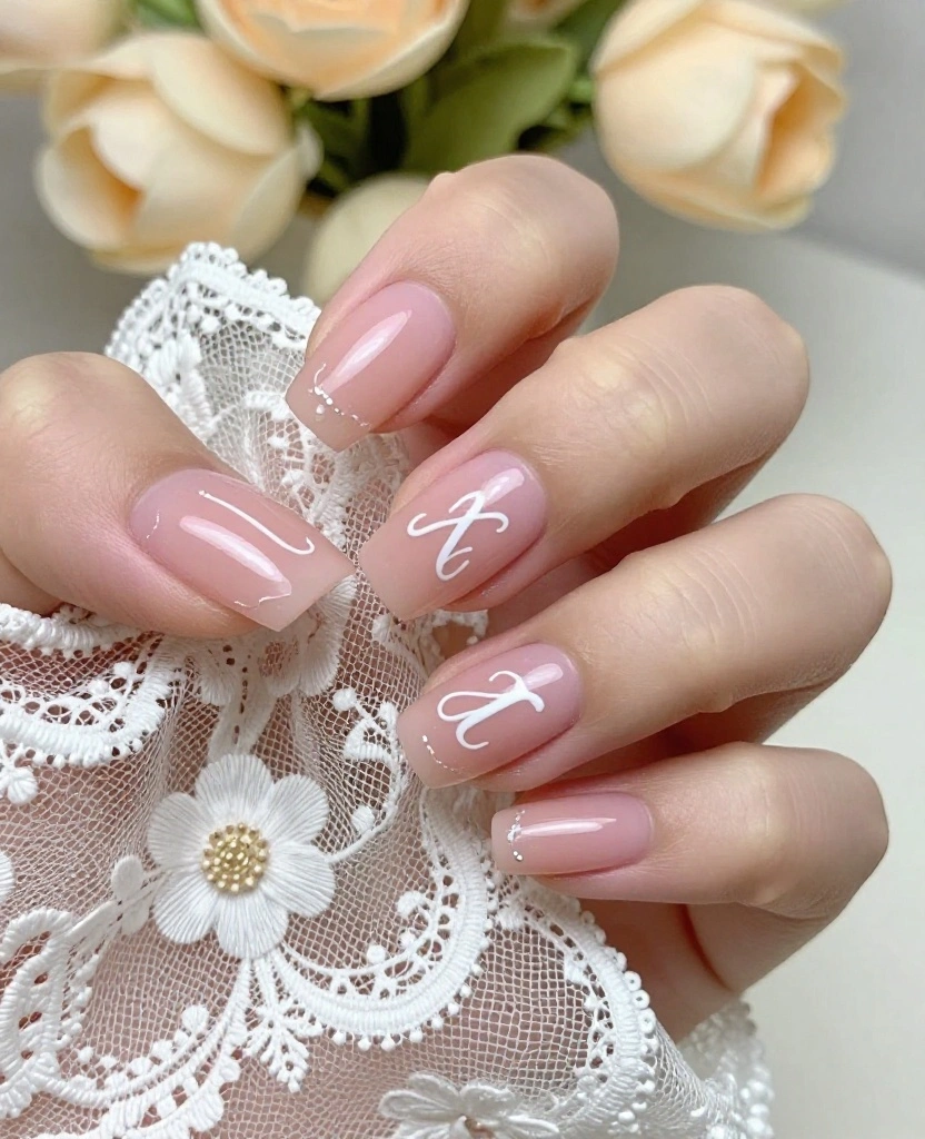 10 Stunning Wedding Nails Designs to Elevate Your Bridal Look on Your Big Day - 10. Personalized Nail Art 1
