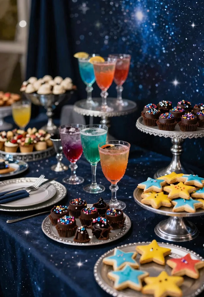 16 Creative Themed Wedding Food Ideas that Will Make Your Celebration Unique (#10 is Genius!) - 10. Galactic Celebration 1