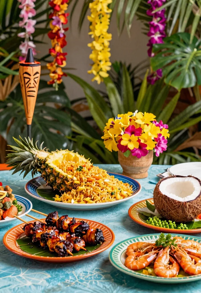 16 Creative Themed Wedding Food Ideas that Will Make Your Celebration Unique (#10 is Genius!) - 12. Tropical Luau 1