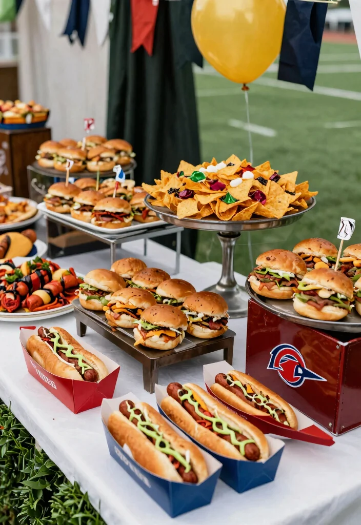 16 Creative Themed Wedding Food Ideas that Will Make Your Celebration Unique (#10 is Genius!) - 14. Sports Fanatics Feast 1