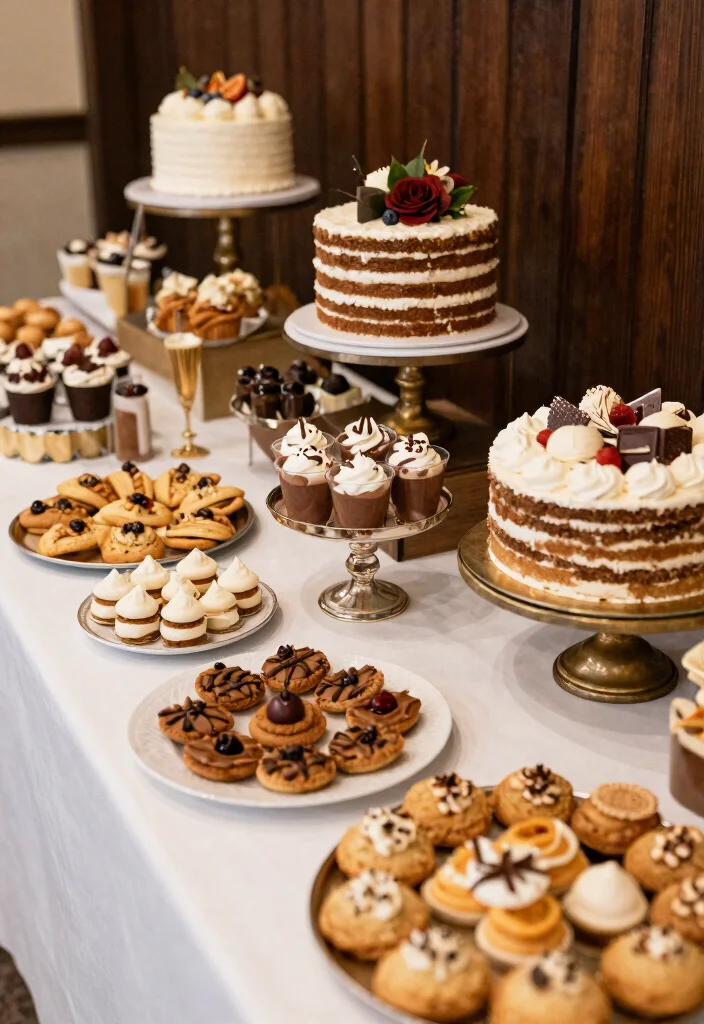 16 Creative Themed Wedding Food Ideas that Will Make Your Celebration Unique (#10 is Genius!) - 16. Sweet Ending Dessert Table 1