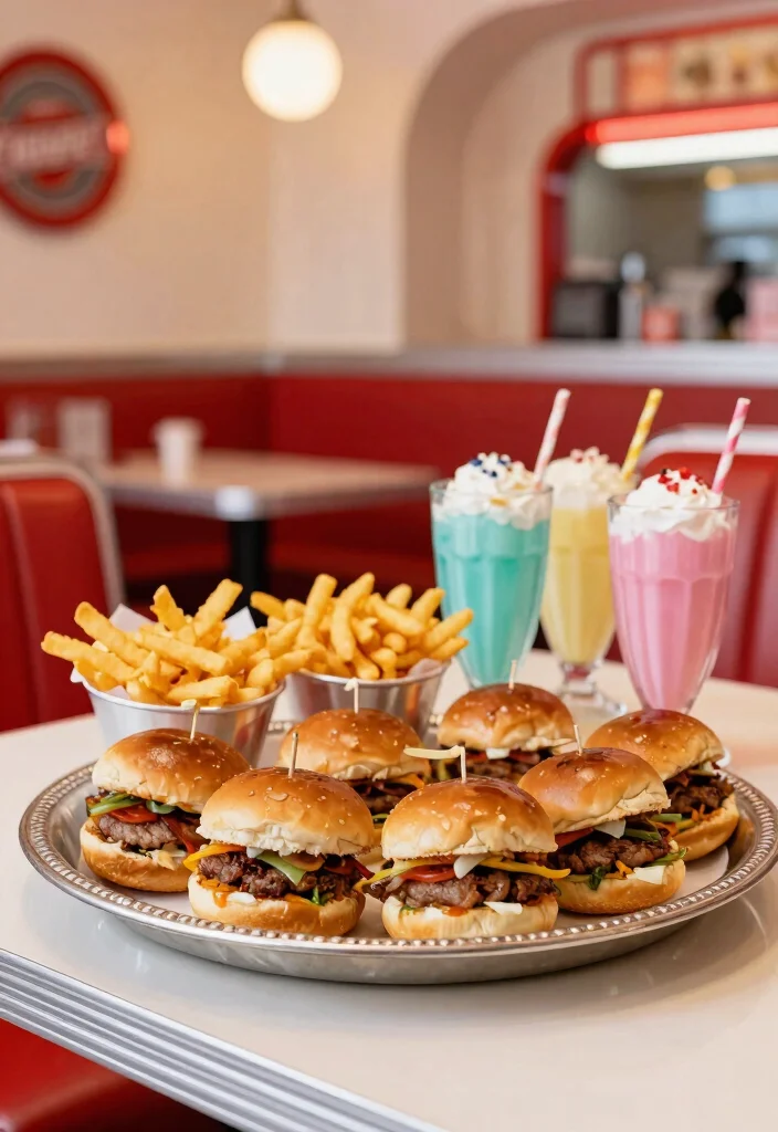 16 Creative Themed Wedding Food Ideas that Will Make Your Celebration Unique (#10 is Genius!) - 2. Retro Diner Night 1