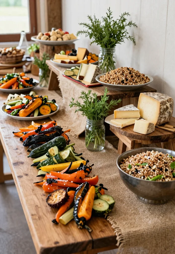 16 Creative Themed Wedding Food Ideas that Will Make Your Celebration Unique (#10 is Genius!) - 6. Rustic Farm-to-Table 1