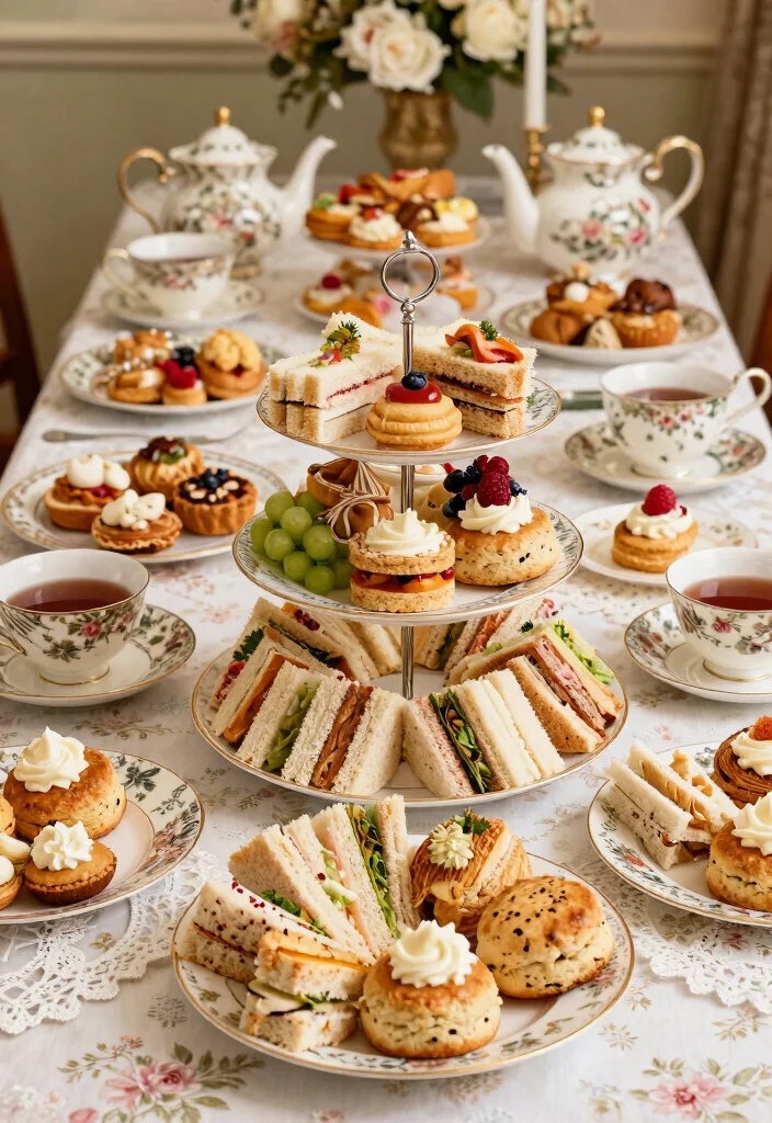 16 Creative Themed Wedding Food Ideas that Will Make Your Celebration Unique (#10 is Genius!) - 9. Vintage Tea Party 1