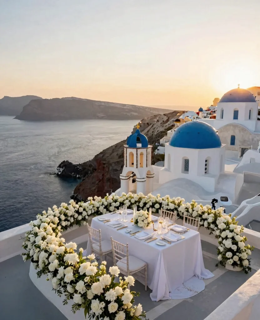 20 Unique Destination Wedding Locations That Will Make Your Heart Skip a Beat - 1. Santorini, Greece 1