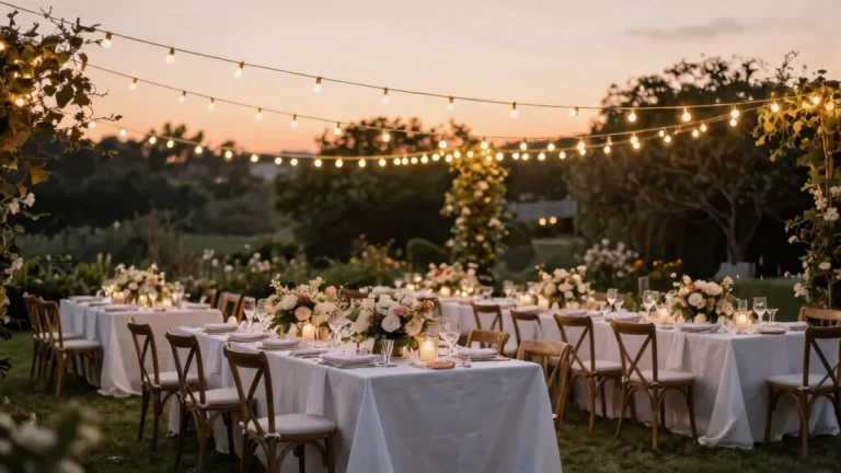 Charming Ideas for Elegant Outdoor Wedding Decorations to Create Romantic Vibes