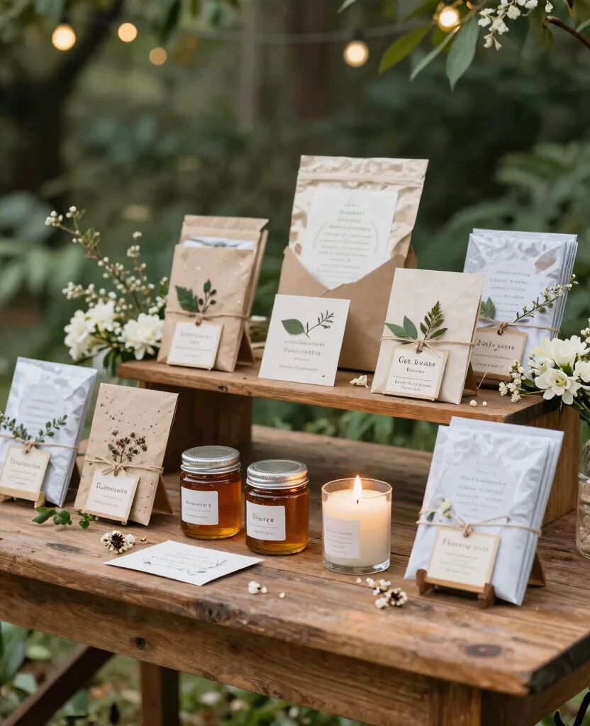 Charming Ideas for Elegant Outdoor Wedding Decorations to Create Romantic Vibes - 9. Creative Guest Favors 1