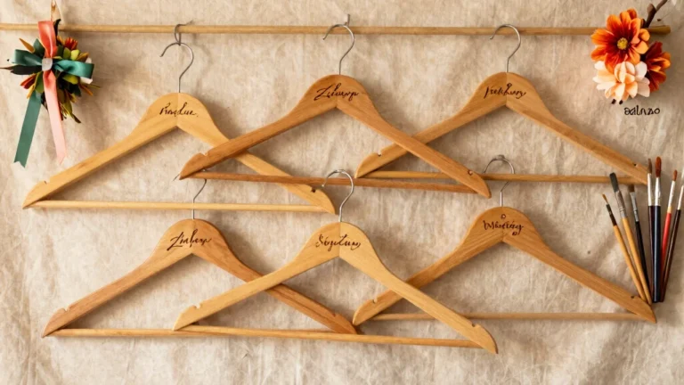 Create Heartfelt DIY Wedding Gifts: Personalized Hangers for the Bride and Groom