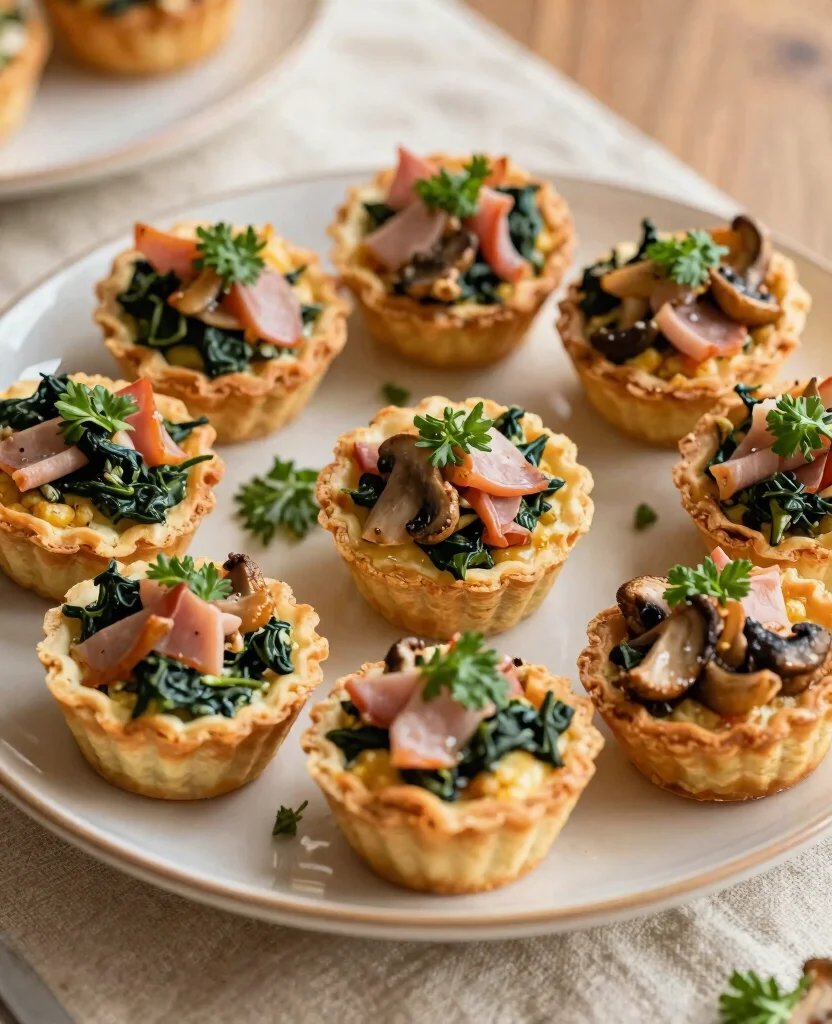 Create a Stunning Appetizer Table: Simple Party Ideas for Your Perfect Wedding - 3. Savory Mini Quiches 1