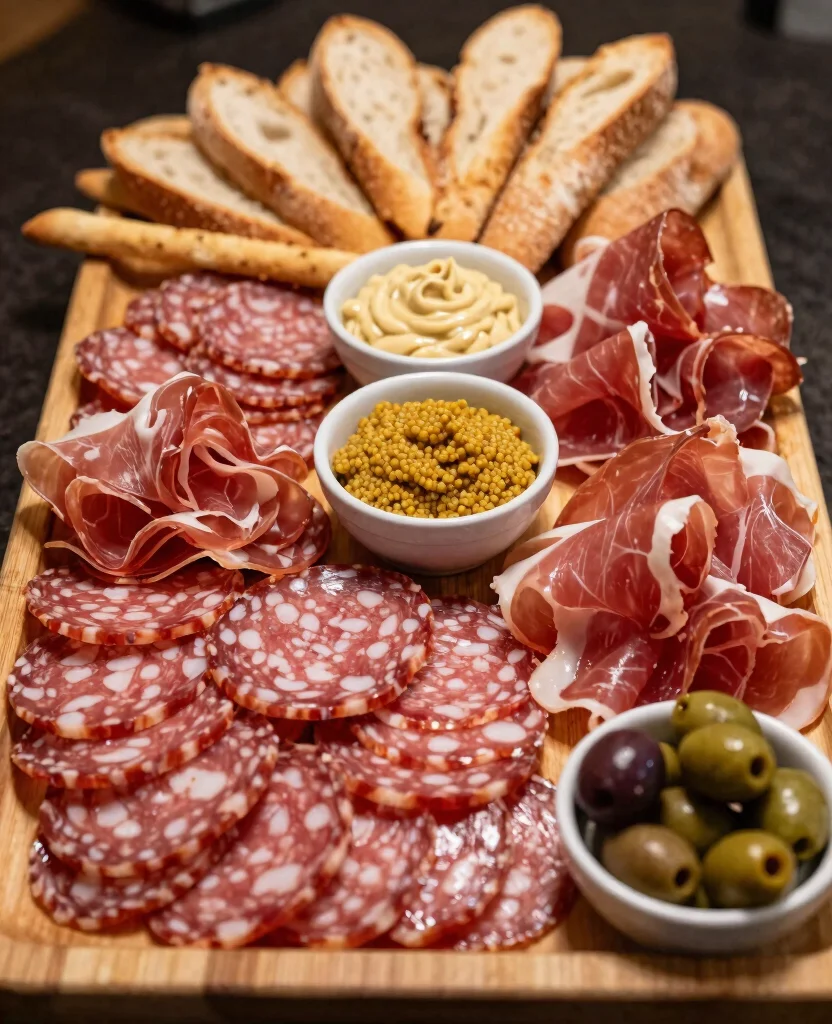 Create a Stunning Appetizer Table: Simple Party Ideas for Your Perfect Wedding - 4. Artful Charcuterie Display 1