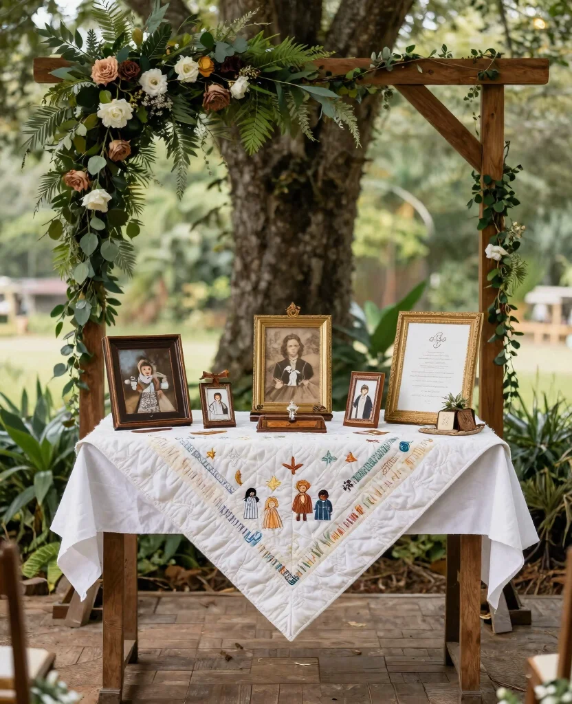 Create a Stunning Rustic Charm Wedding Decor: 20 Ideas to Inspire Your Big Day - 20. Personalized Ceremony Elements 1