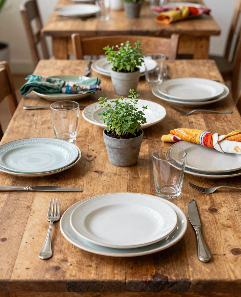 Create a Stunning Rustic Charm Wedding Decor: 20 Ideas to Inspire Your Big Day - 6. Farm-Inspired Table Settings 1