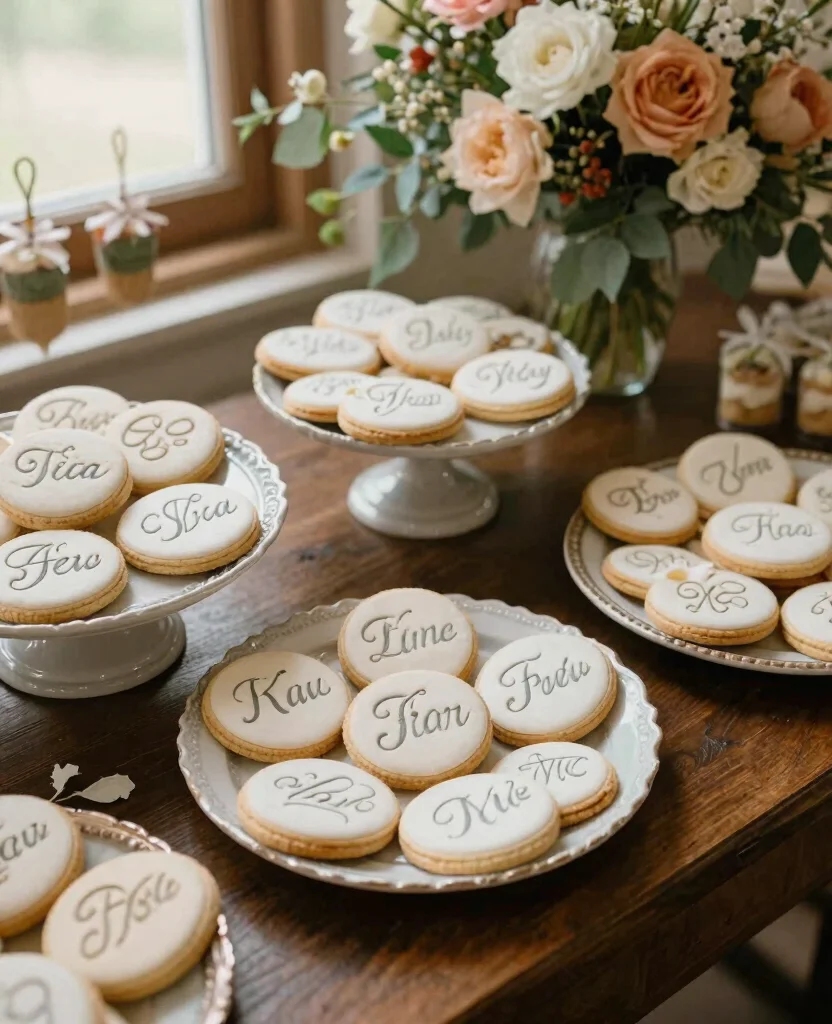 Create a Stunning Simple Wedding Dessert Table That Will Wow Your Guests! - 3. Add a Touch of Personalization. 1