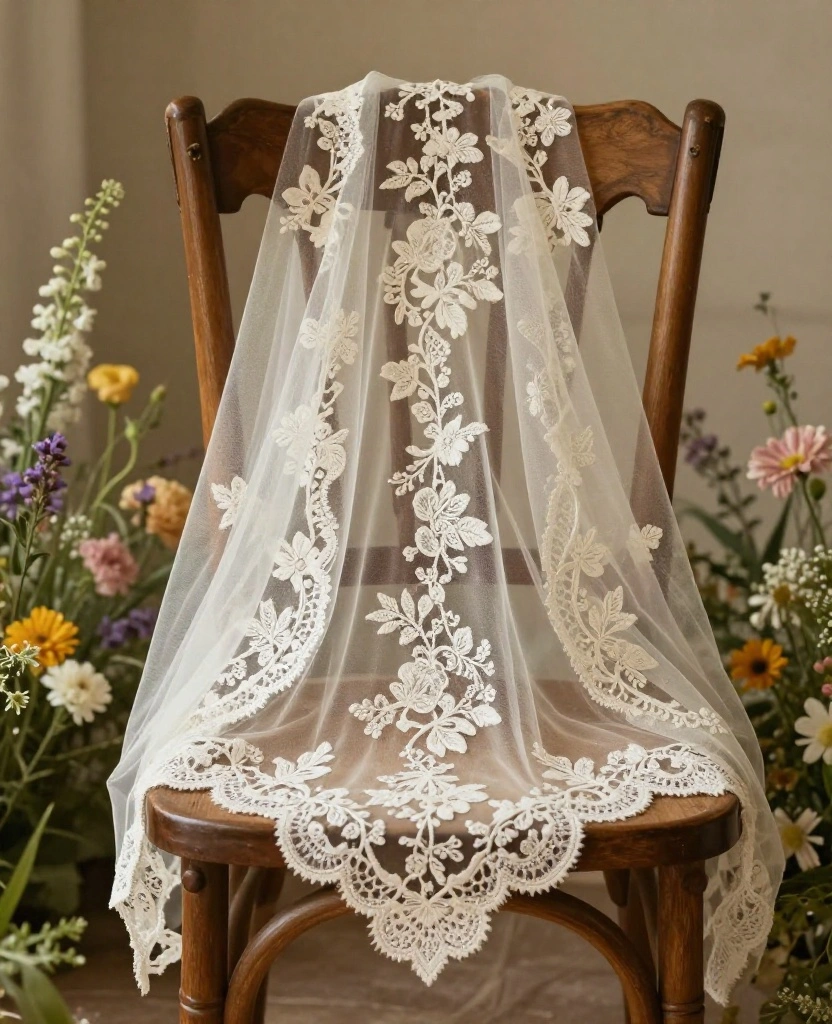 Creative Bohemian Bridal Set Ideas for a Truly Unique Wedding Experience - 4. Unique Veils 1