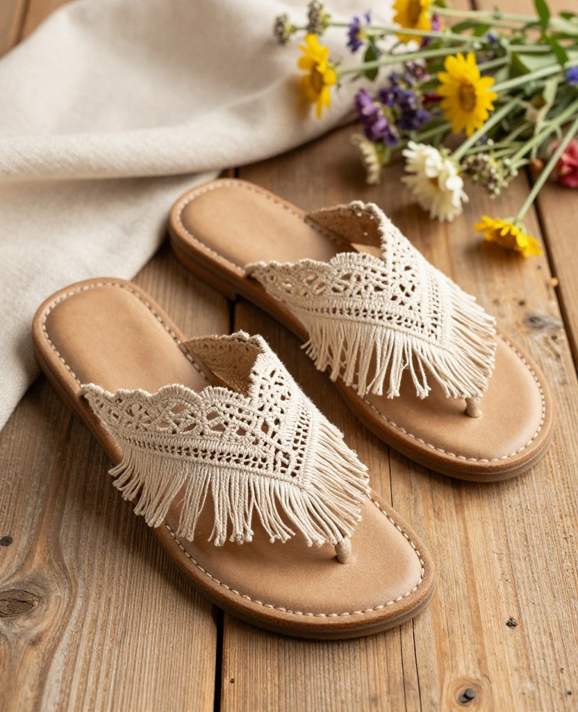 Creative Bohemian Bridal Set Ideas for a Truly Unique Wedding Experience - 7. Bohemian Shoes 1